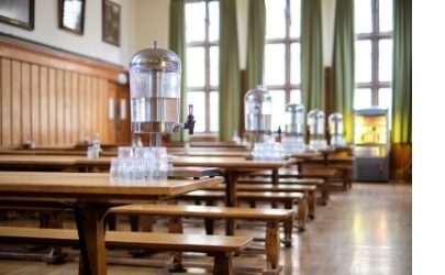 Upper Hall, the canteen of 有料盒子 College, Cambridge